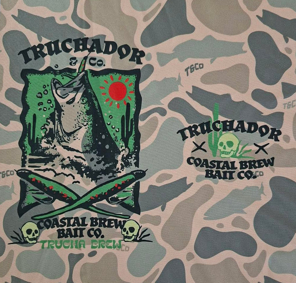 Truchador x Coastal Brew Baits Hooded UPF Shirt